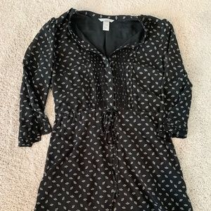 H&M Black and White Patterned dress
